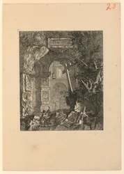 Saint-Francois (?) w krajobrazie ruin