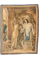 Gobelin brukselski z kompletu sześciu, ok.1650 (wełna i jedwab)