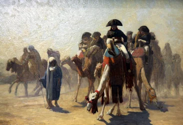„Generał Bonaparte ze swoim sztabem wojskowym w Egipcie”, 1863
