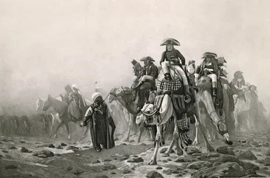 Generał Bonaparte w Egipcie, z A Collection of Works of Jean-Leon Gerome w 100 fotograwiurach, 1881 (fotograwiura) (patrz także 183490)