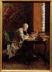 Poeta. Obraz Ernesta Meissoniera (1815-1891)