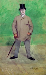 Jacques-Emile Blanche (1861-1942) 1884 (olej na karcie)