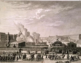 Proklamacja niebezpieczeństwa dla Ojczyzny, 22 lipca 1792 r., rycina Pierre Gabriel Berthault (1737-1831)