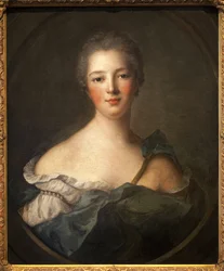 Jeanne Antoinette Poisson, Marquise of Pompadour (1721-1764) - Obraz z warsztatu Jean Marc (Jean-Marc) Nattier (1685-1766), olej na płótnie