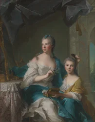 Madame Marsollier i jej córka, 1749.