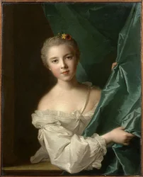 Portret Eleonore Louise de Berville, markiza de Hallay-Coetquen, 1751.