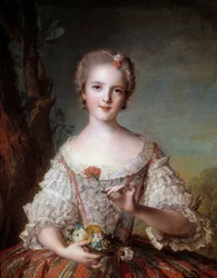 Portret Madame Louise Francuskiej (1737-1787), córki króla Ludwika XV, obraz Jean-Marca Nattiera (1685-1766), 1748, Sun 0,98 x 0,85 m