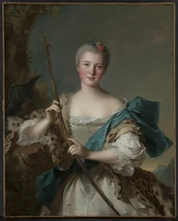 Portret kobiety jako Diany, 1752.