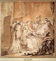 Przed balem przebierańców, 1762.