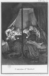 Kastracja Abelarda, ilustracja z „Lettres d