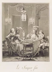 Wspaniała Wieczerza, 1781, rytowana przez I.S. Helman (1743-1809)