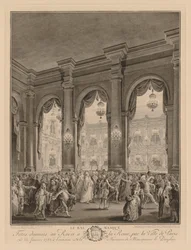 Bal maskowy wydany w Hôtel de Ville, 23 stycznia 1782 r.