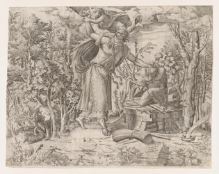 Abraham składający Izaaka w ofierze, 1535-55.