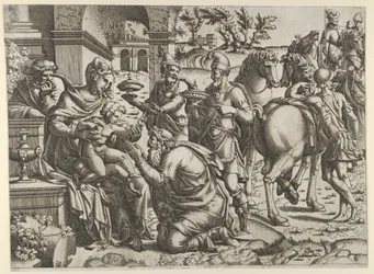 Adoracja Trzech Króli, ca. 1545.
