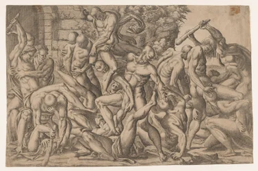 Walka nagich mężczyzn, 1535-55