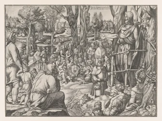 Głoszenie św. Jana na pustyni, 1535-55.