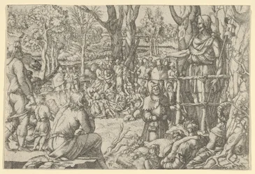 Głoszenie św. Jana na pustyni, 1535-55.