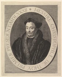 Christophe de Thou, pierwszy przewodniczący parlamentu.