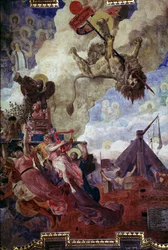Alegoria śmierci Szymona IV z Montfort