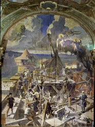 Fresk autorstwa Jean Paul Laurens