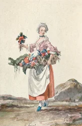 La Bouquetiere Garcon Cafetier, XVIII w., 1903