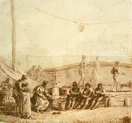Sprzedawca kawy na Pont-Neuf, 1819 r.