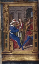 Piłat myje ręce z Bastard Letters, ok. 1490-1510