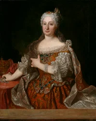 Maria Anna Austriacka (1683-1754) (Marie Anne) - Portret arcyksiężniczki Marii Anny Austriackiej (1683-1754), królowej Portugalii, autorstwa Jeana Ranca (1674-1735), ok. 1729