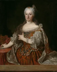 Portret arcyksiężnej Marii Anny austriackiej 1683-1754, królowej Portugalii, ok. 1930 r. 1729