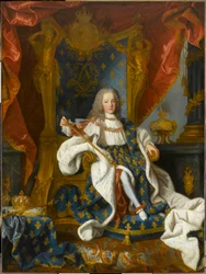 Portret Ludwika XV, 1710-1774, króla Francji, w wieku 9 lat, 1719