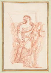 Alegoryczna figura Sprawiedliwości z fasces