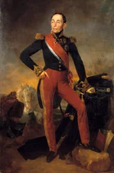 Pełnowymiarowy portret Emmanuela, markiza de Grouchy