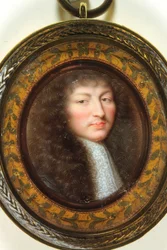 Ludwik XIV, król Francji (emalia)