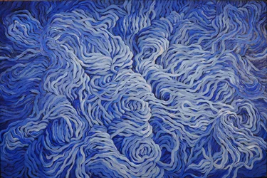 Wool Navy Blue, 2013 (gwasz na papierze)
