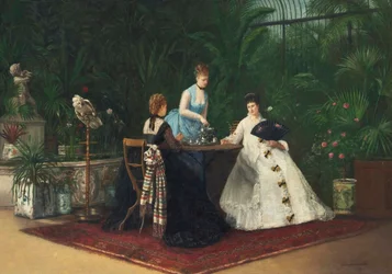 Herbata w oranżerii, 1893.