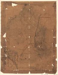 Mapa topograficzna posiadłości żelaznej Elizabeth Furnace, Augusta Co., Va., zawierająca około 6250 akrów, sierpień 1867. LOC 2005625144