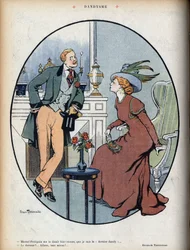 Dandysme: - Marcel Petitpain powiedział mi wczoraj, że jestem ostatnim dandysem”... - Ostatnim?... No dobrze!” Ilustracja: Jehan Testevuide (Jean Saurel