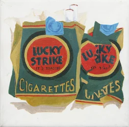 Zielone opakowania Lucky Strike (akrylowe)