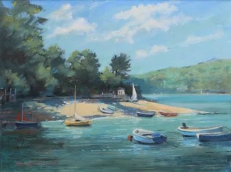 Fishermans Cove Salcombe, olej na pokładzie, 2016
