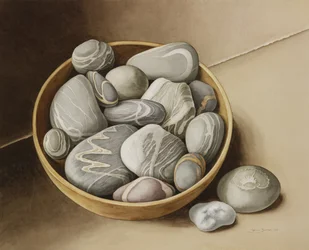 Bowl of Pebbles, 2005 (wc na papierze)