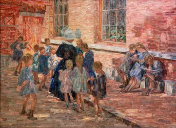 Przedszkole w Deurle (olej na płótnie)