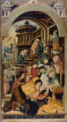 Obrzezanie Jezusa, obraz Jorga Ratgeba (ok. 1480-1526), olej na desce