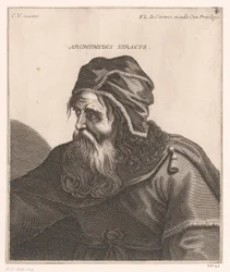 Portret Archimedesa Archimedes Syrakuzy. (tytuł na obiekcie) Popiersia filozofów i królów (tytuł serii)