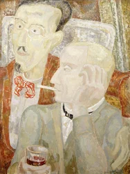 Rozmowa w Cagnes, ok. 1930 r. 1931 (olej na zaprawie)