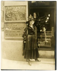Madam Girard z Nowego Jorku, słynna restauracja w centrum miasta 92 William St, 1910