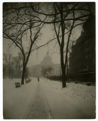 State House in Storm, Boston, USA, ok.1902-10 (zdjęcie żelatynowo-srebrowe)
