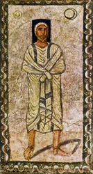 Abraham otrzymuje obietnicę (tempera na gipsie)