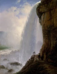 Pod wodospadem Niagara, 1862.