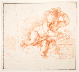 Putti zbiera owoce