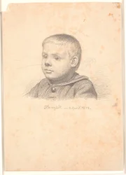 Portret chłopca, profil 3/4 w lewo
